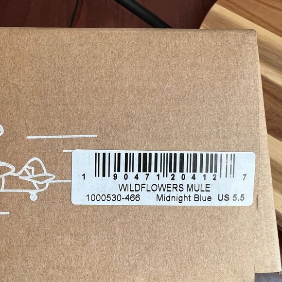 Soludos Wildflower Size US 5.5 M Women's Espadrille Slip-On Mules Midnight Blue - Picture 2 of 12